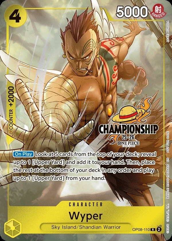 Wyper (OP08-110_p4) Alt Art One Piece card