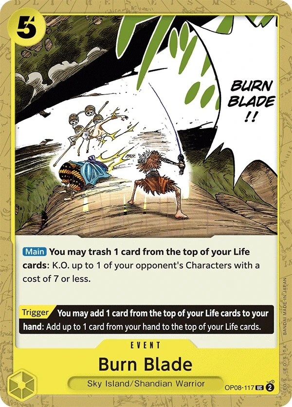 Burn Blade (OP08-117) One Piece card