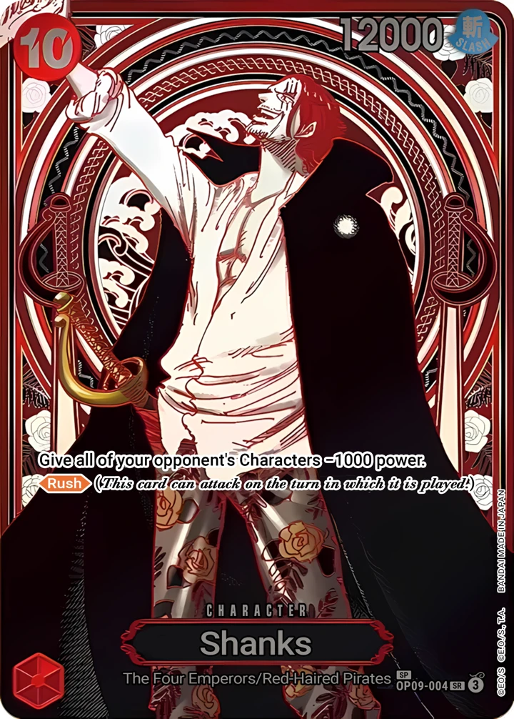 Shanks (OP09-004_p6) SP One Piece card