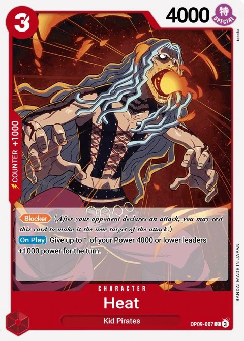 Heat (OP09-007) One Piece card