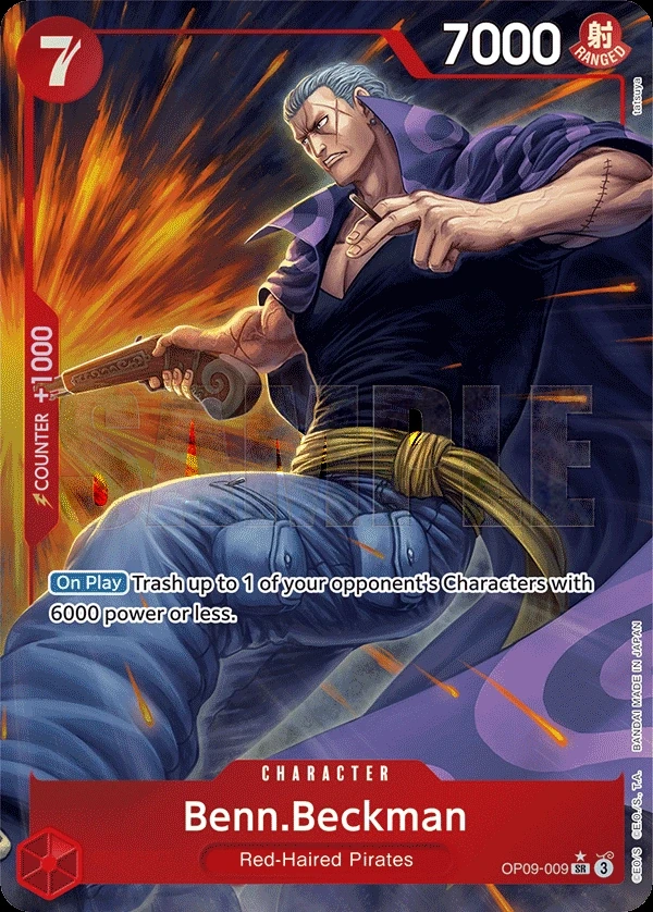 Benn.Beckman (OP09-009_p1) Alt Art One Piece card