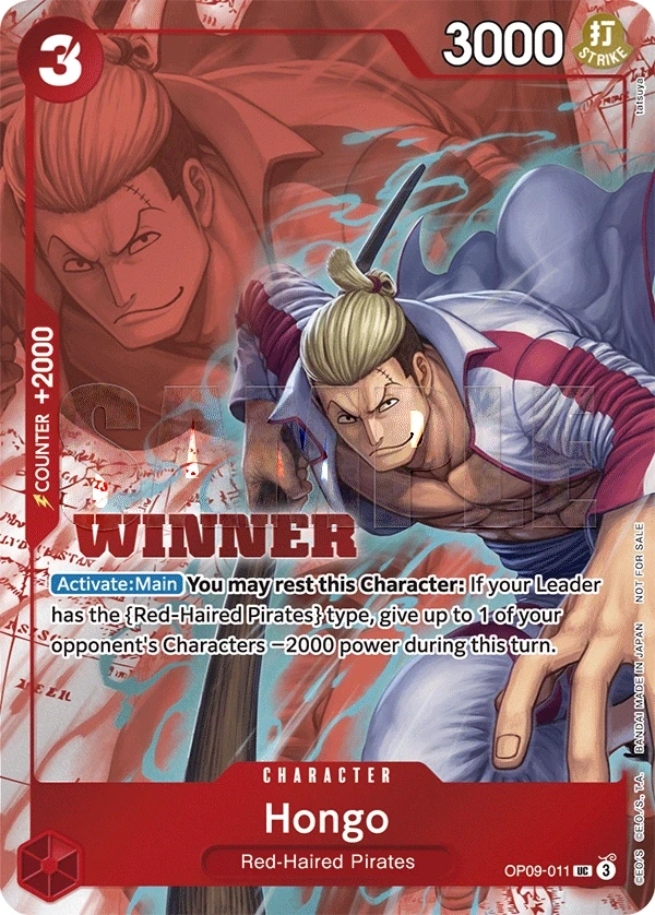 Hongo (OP09-011_p2) Alt Art One Piece card