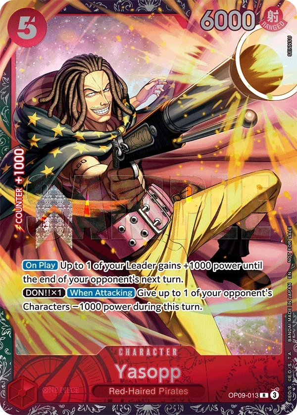 Yasopp (OP09-013_p1) Alt Art One Piece card