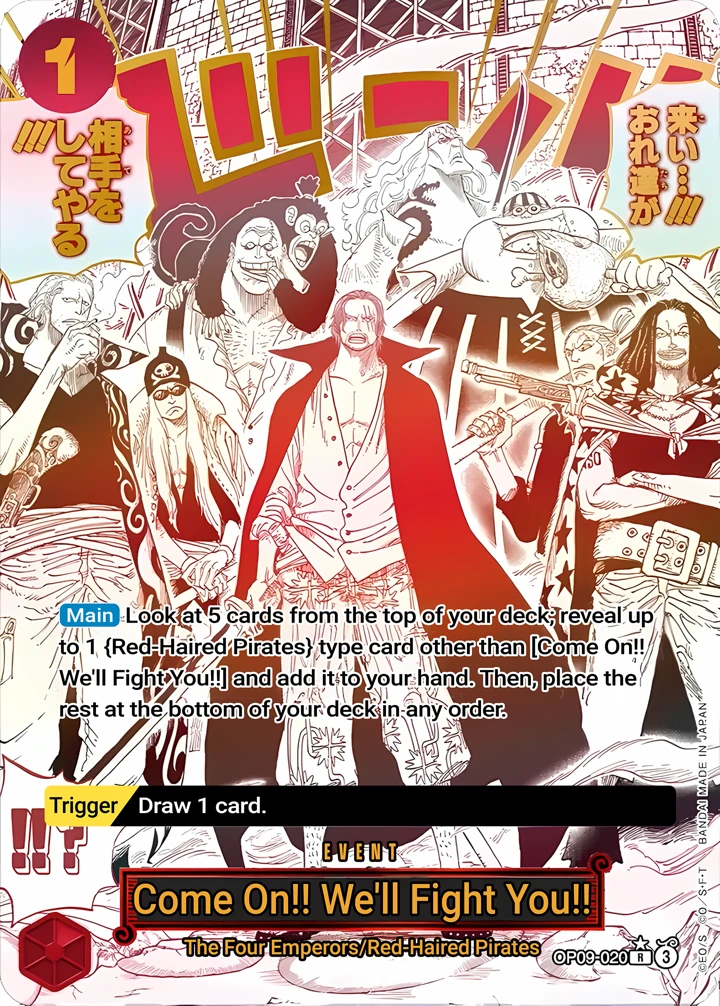 Come On!! We'll Fight You!! (OP09-020_p2) SP One Piece card