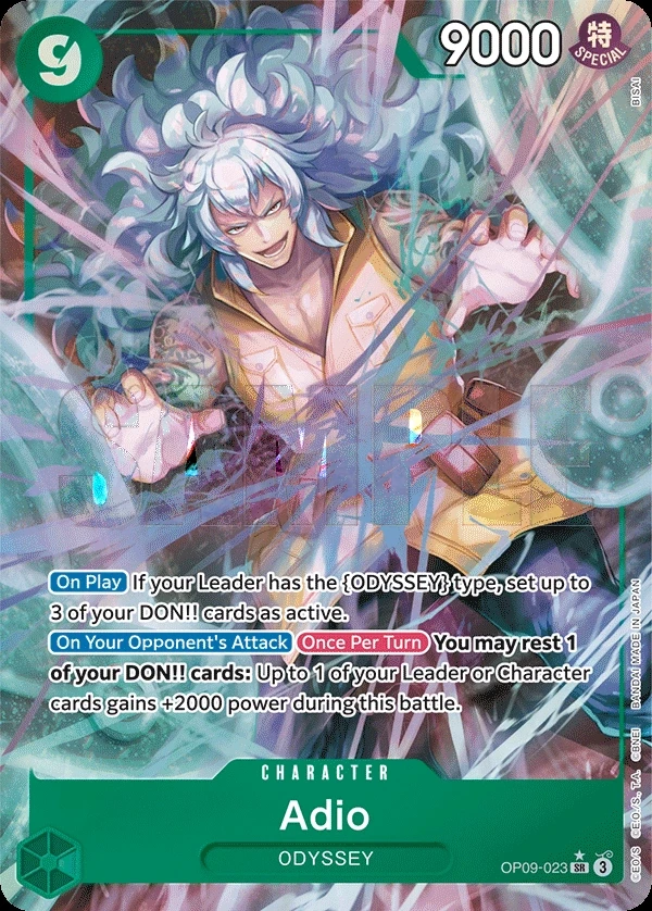 Adio (OP09-023_p1) Alt Art One Piece card