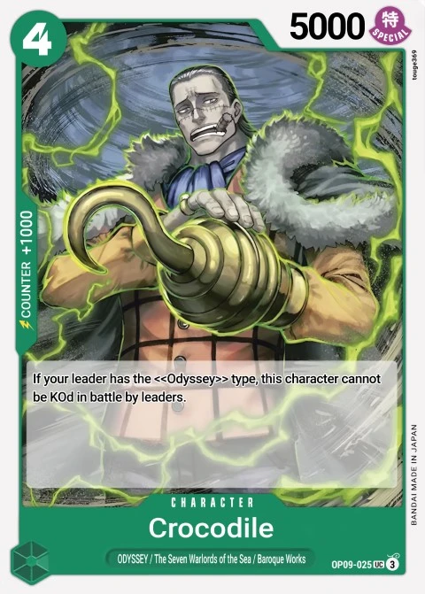 Crocodile (OP09-025) One Piece card