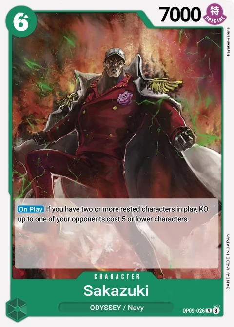 Sakazuki (OP09-026) One Piece card