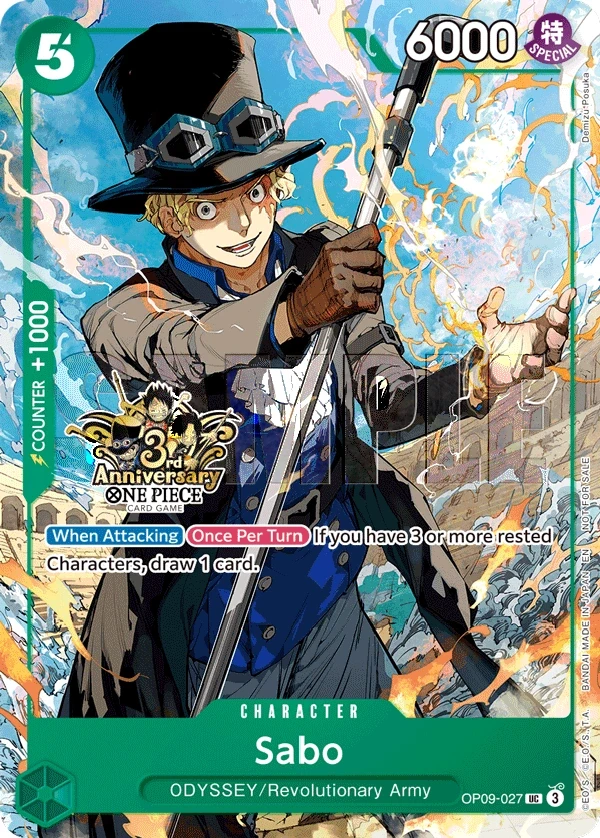Sabo (OP09-027_p2) Alt Art One Piece card