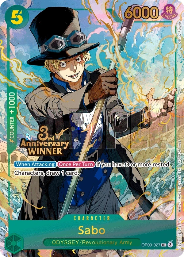 Sabo (OP09-027_p3) Alt Art One Piece card
