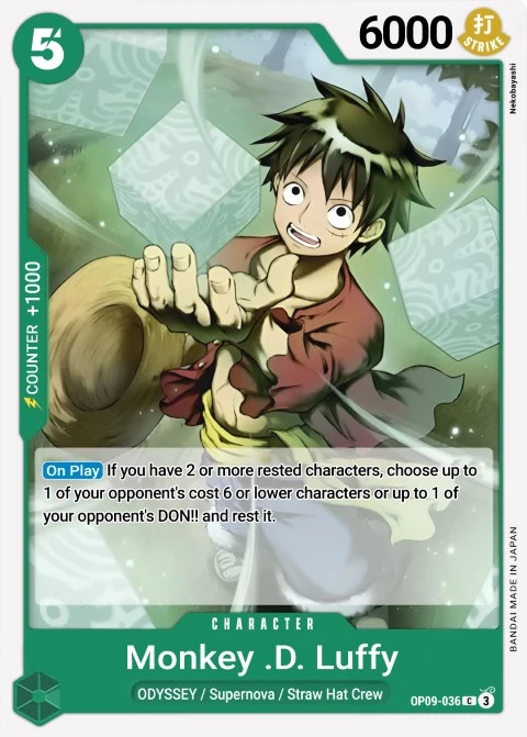 Monkey.D.Luffy (OP09-036) One Piece card