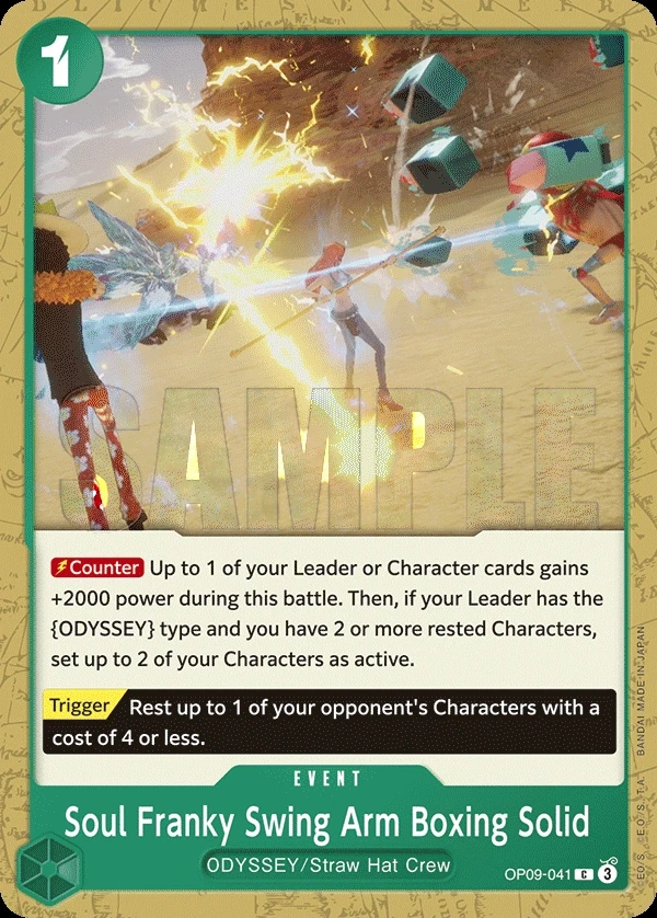 Soul Franky Swing Arm Boxing Solid (OP09-041) One Piece card
