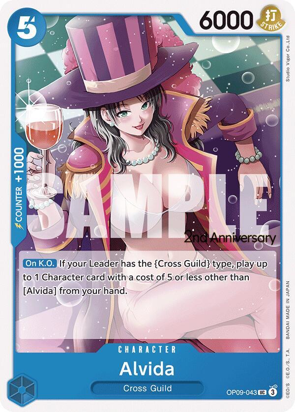 Alvida (OP09-043_p2) Alt Art One Piece card