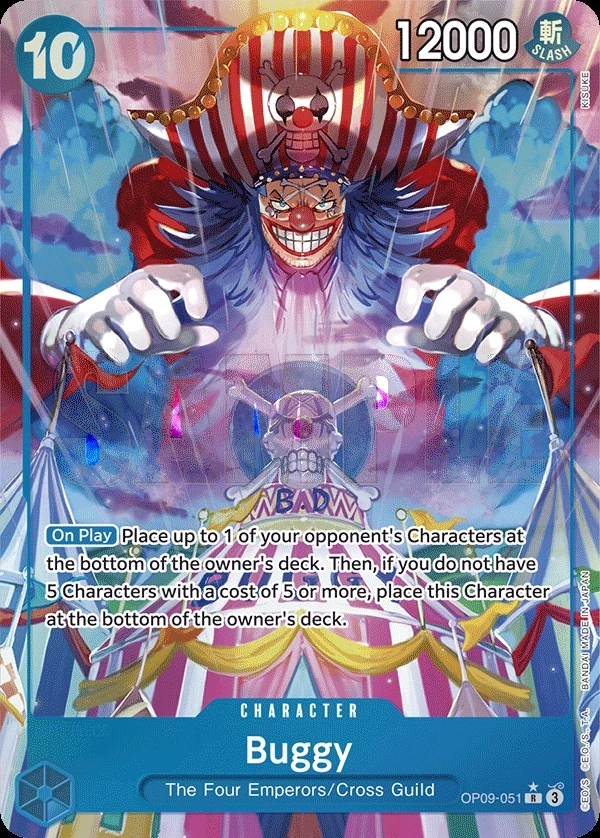 Buggy (OP09-051_p1) Alt Art One Piece card