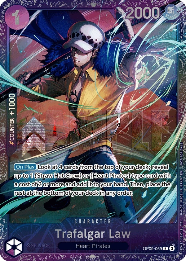 Trafalgar Law (OP09-069_p2) Alt Art One Piece card