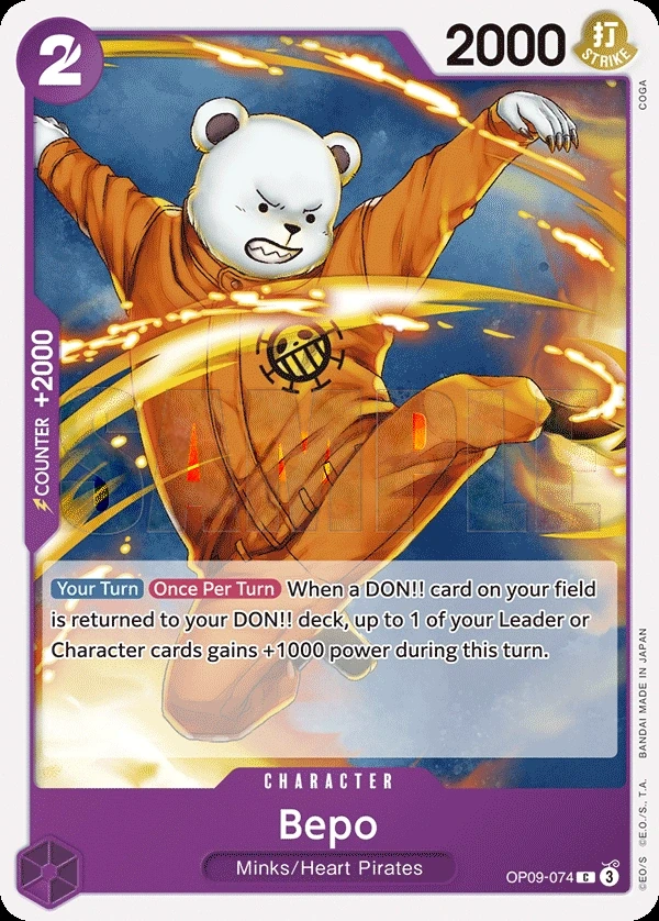 Bepo (OP09-074) One Piece card