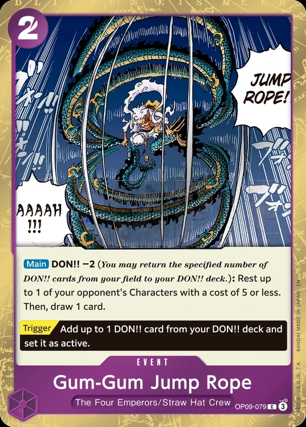 Gum-Gum Jump Rope (OP09-079_p1) Alt Art One Piece card