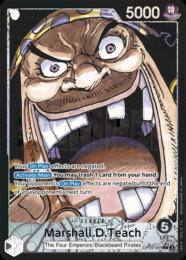 Marshall.D.Teach (OP09-081_p1) Alt Art One Piece card