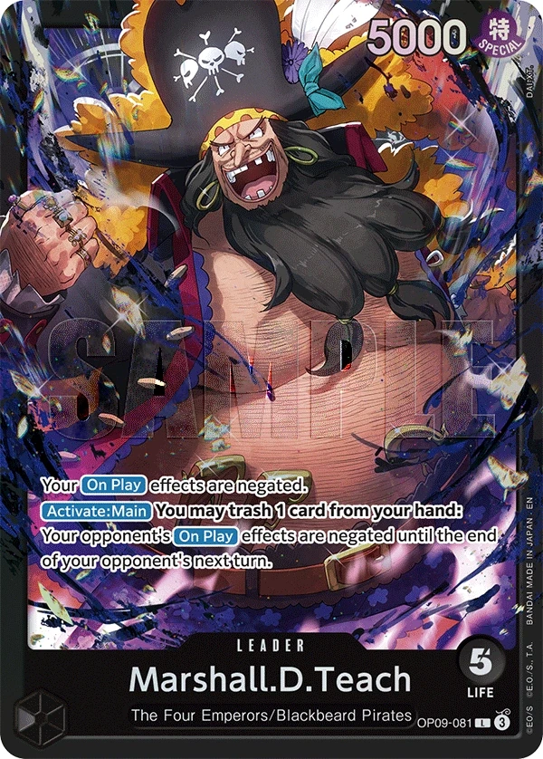 Marshall.D.Teach (OP09-081_p2) Alt Art One Piece card