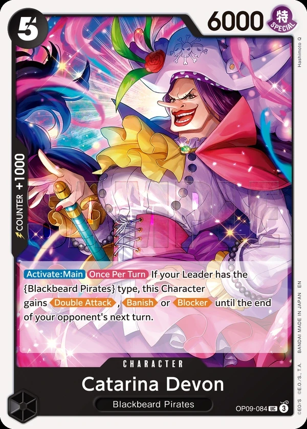 Catarina Devon (OP09-084_r1) Reprint One Piece card