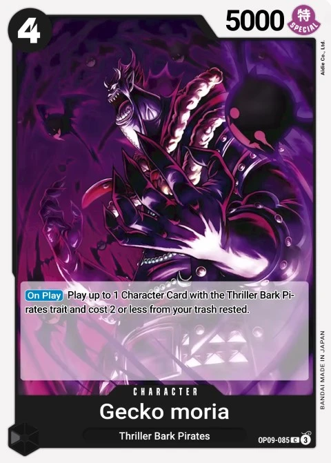 Gecko Moria (OP09-085) One Piece card