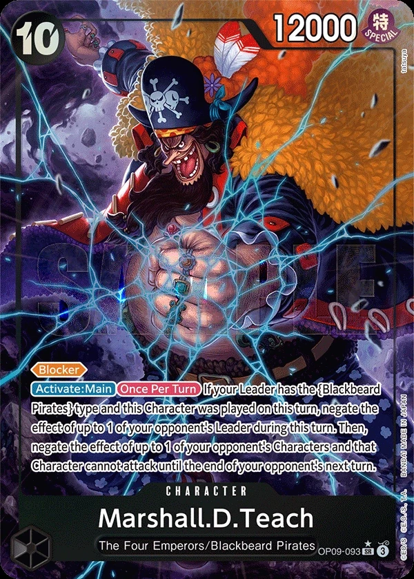 Marshall.D.Teach (OP09-093_p1) Alt Art One Piece card