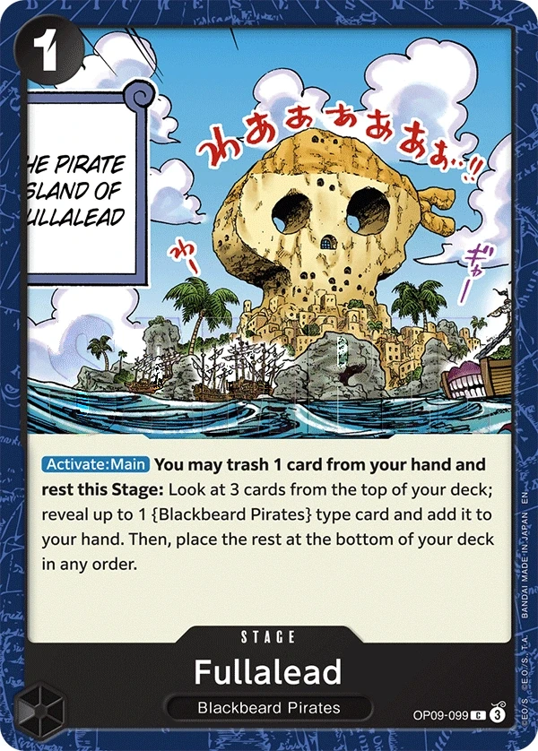 Fullalead (OP09-099_r1) Reprint One Piece card