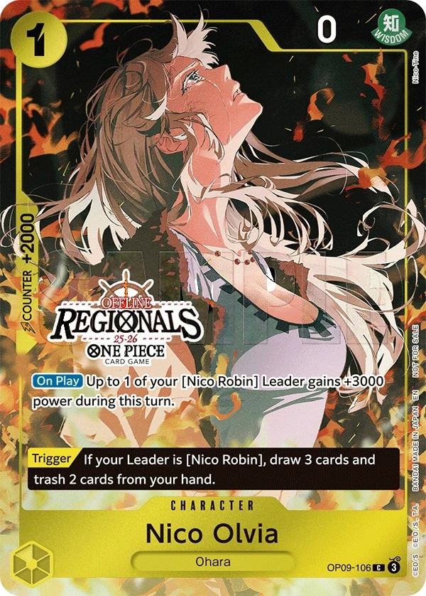 Nico Olvia (OP09-106_p1) Alt Art One Piece card