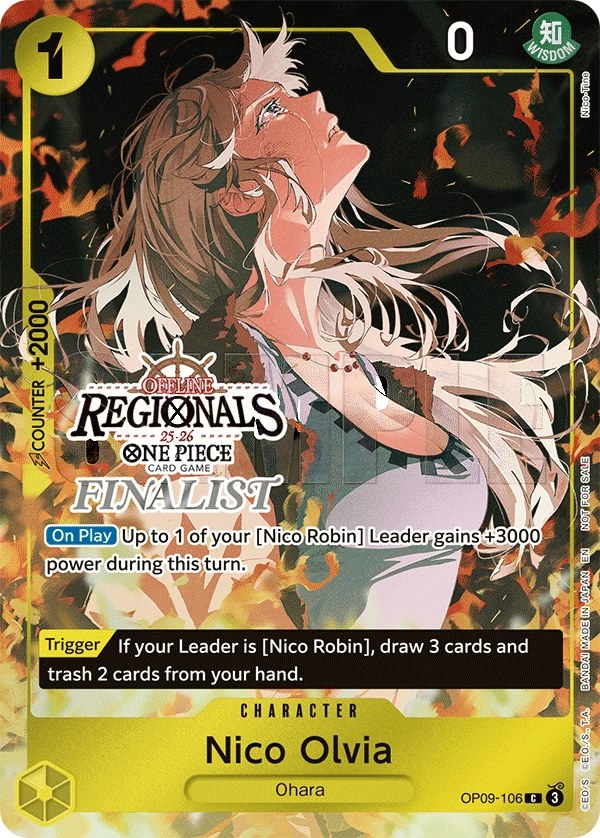 Nico Olvia (OP09-106_p2) Alt Art One Piece card