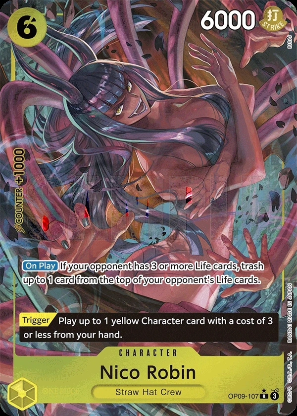 Nico Robin (OP09-107_p1) Alt Art One Piece card