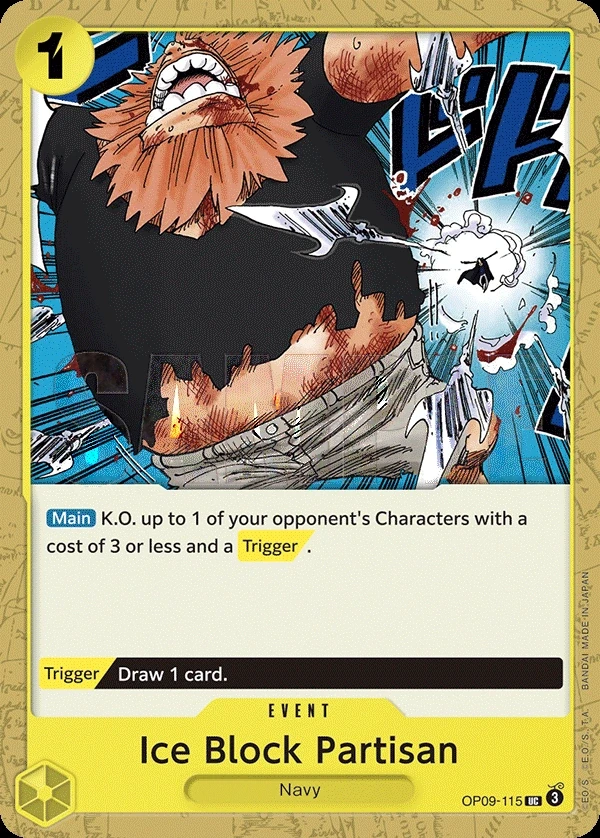 Ice Block Partisan (OP09-115) One Piece card