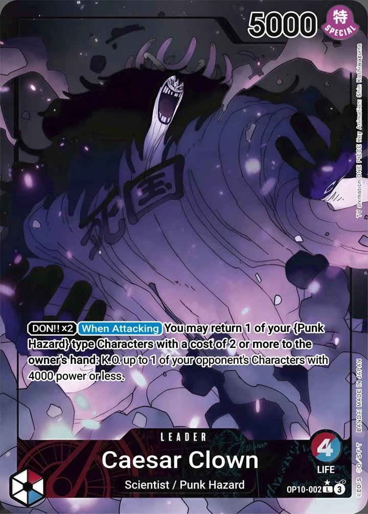Caesar Clown (OP10-002_p1) Alt Art One Piece card