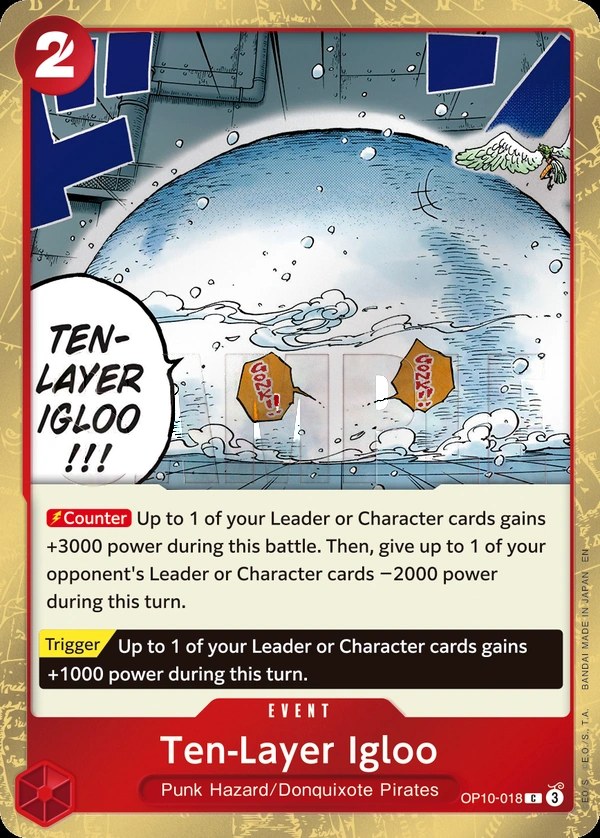 Ten-Layer Igloo (OP10-018_p2) Alt Art One Piece card