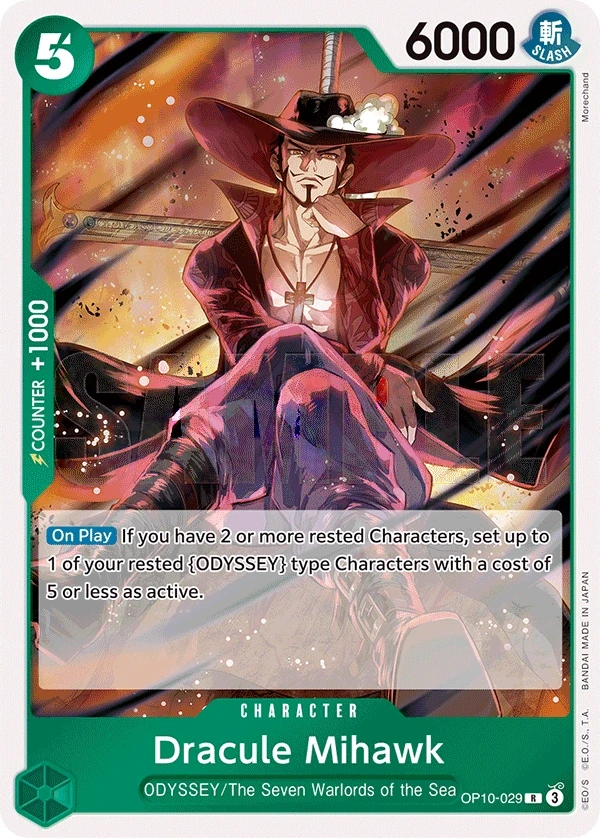 Dracule Mihawk (OP10-029) One Piece card
