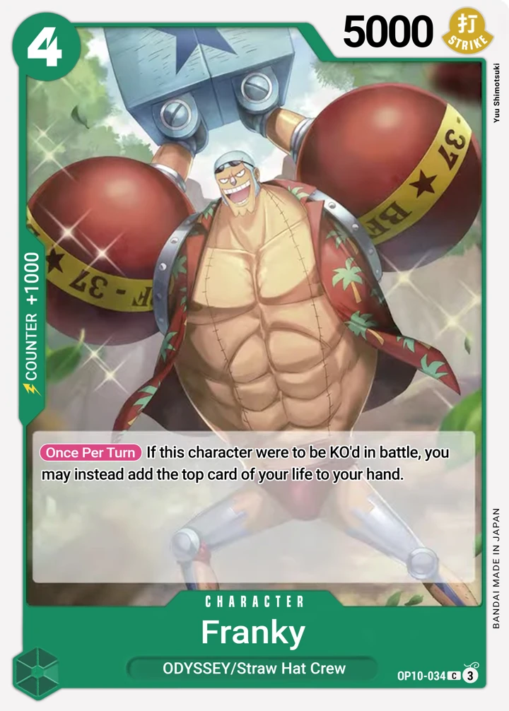 Franky (OP10-034) One Piece Card Game card