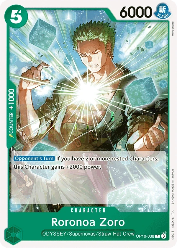 Roronoa Zoro (OP10-038) One Piece card