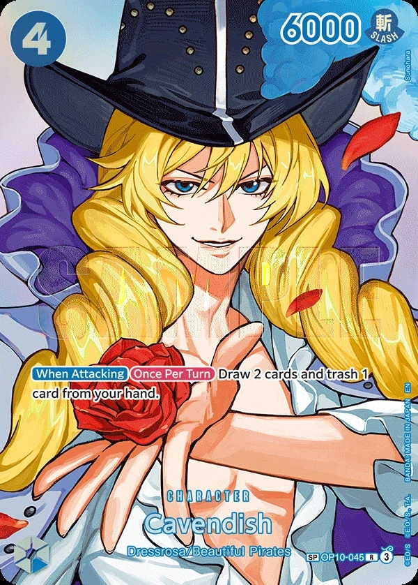 Cavendish (OP10-045_p2) SP One Piece card