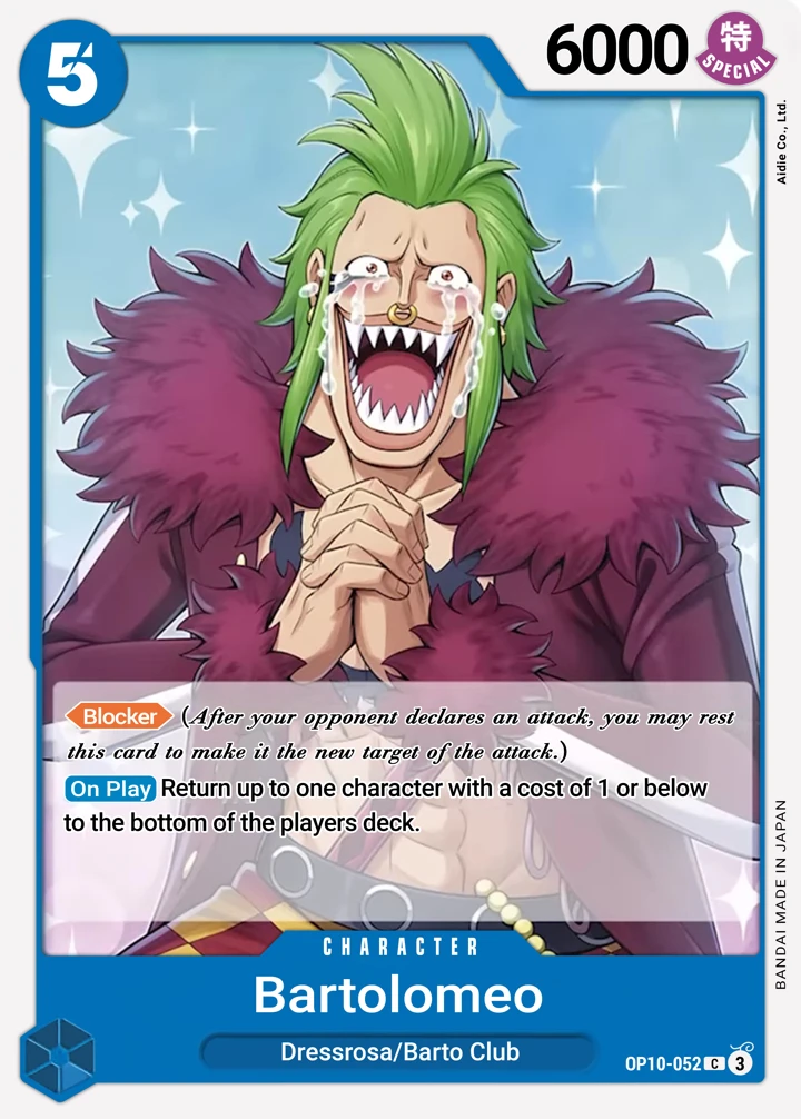 Bartolomeo (OP10-052) One Piece card