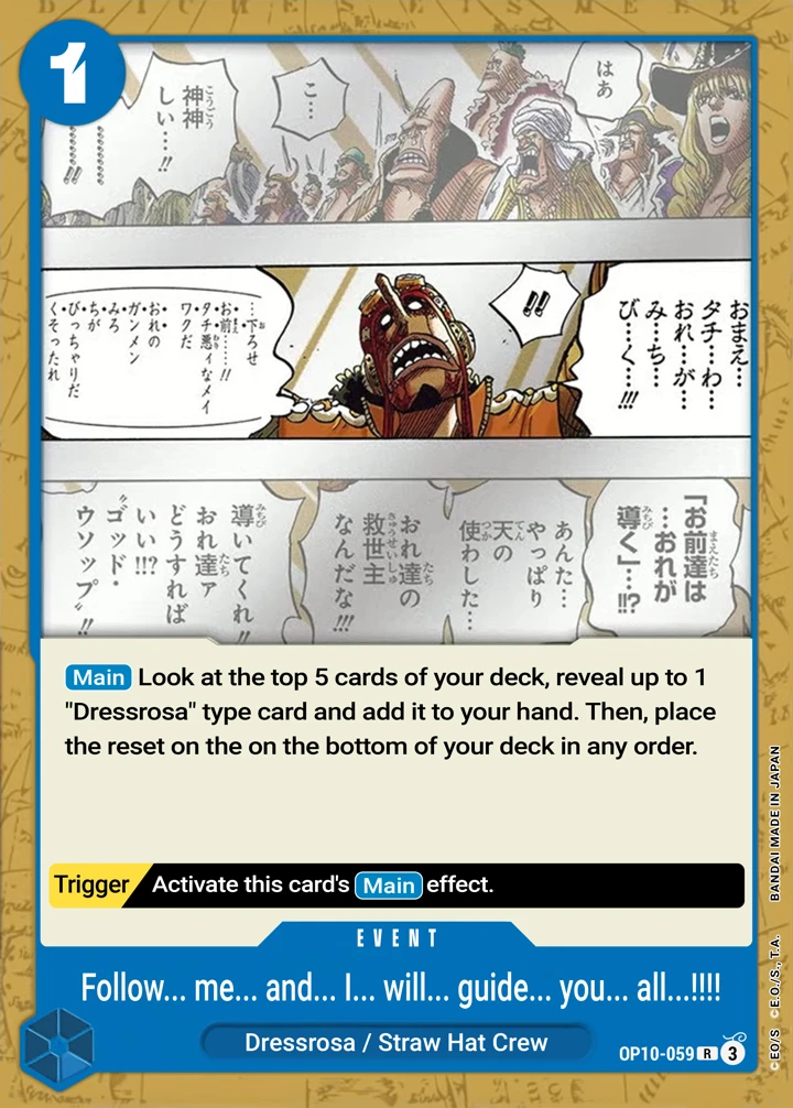 Fo...llow...Me...and...I...Will...Gui...de...You (OP10-059) One Piece Card Game card