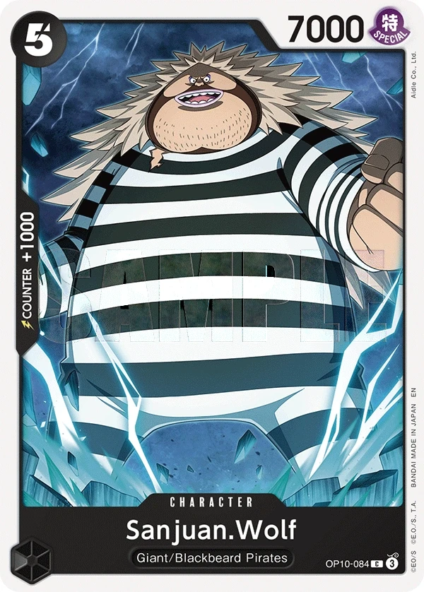 Sanjuan.Wolf (OP10-084_r1) Reprint One Piece card