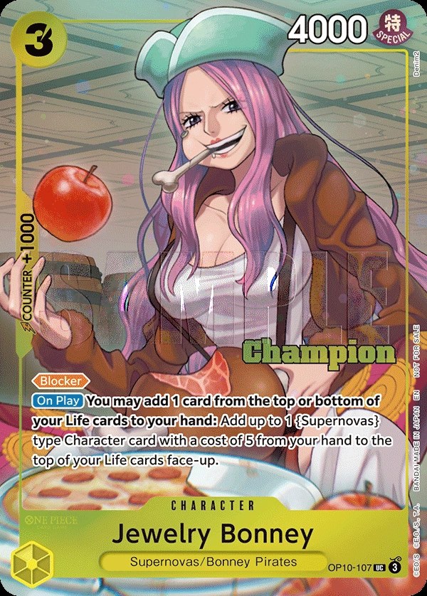 Jewelry Bonney (OP10-107_p3) Alt Art One Piece card