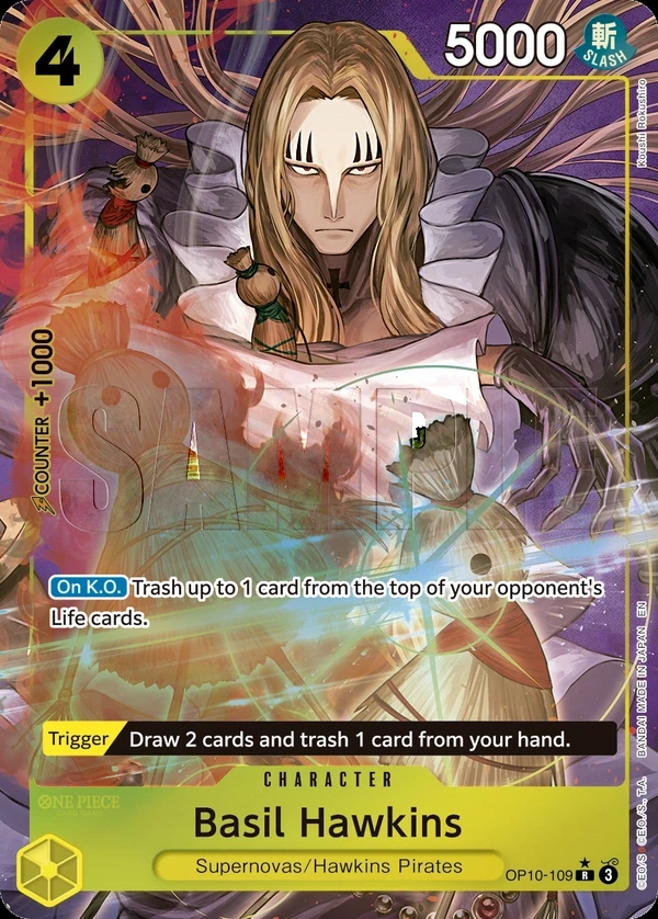 Basil Hawkins (OP10-109_p1) Alt Art One Piece card