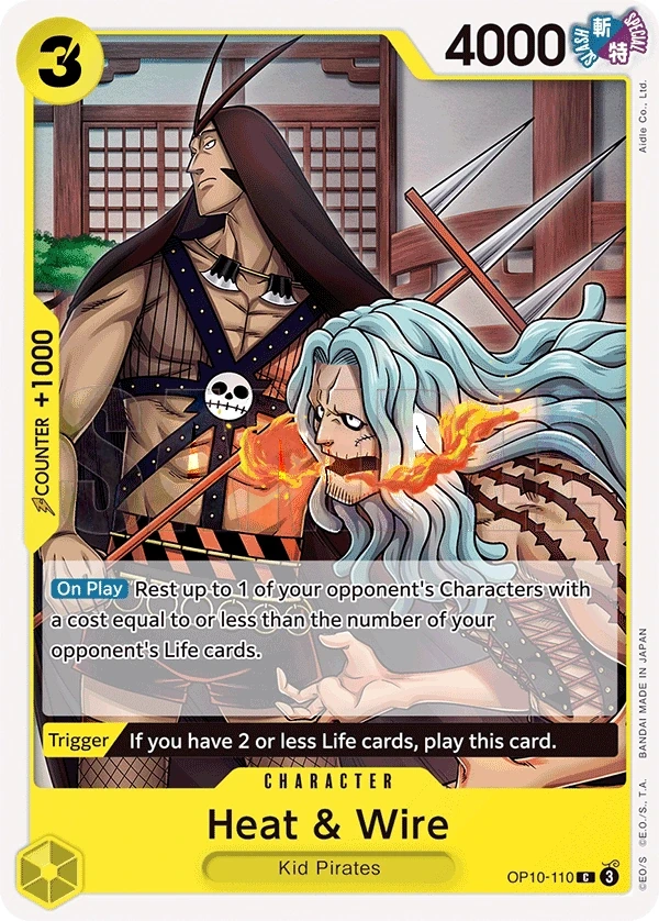 Heat & Wire (OP10-110) One Piece card