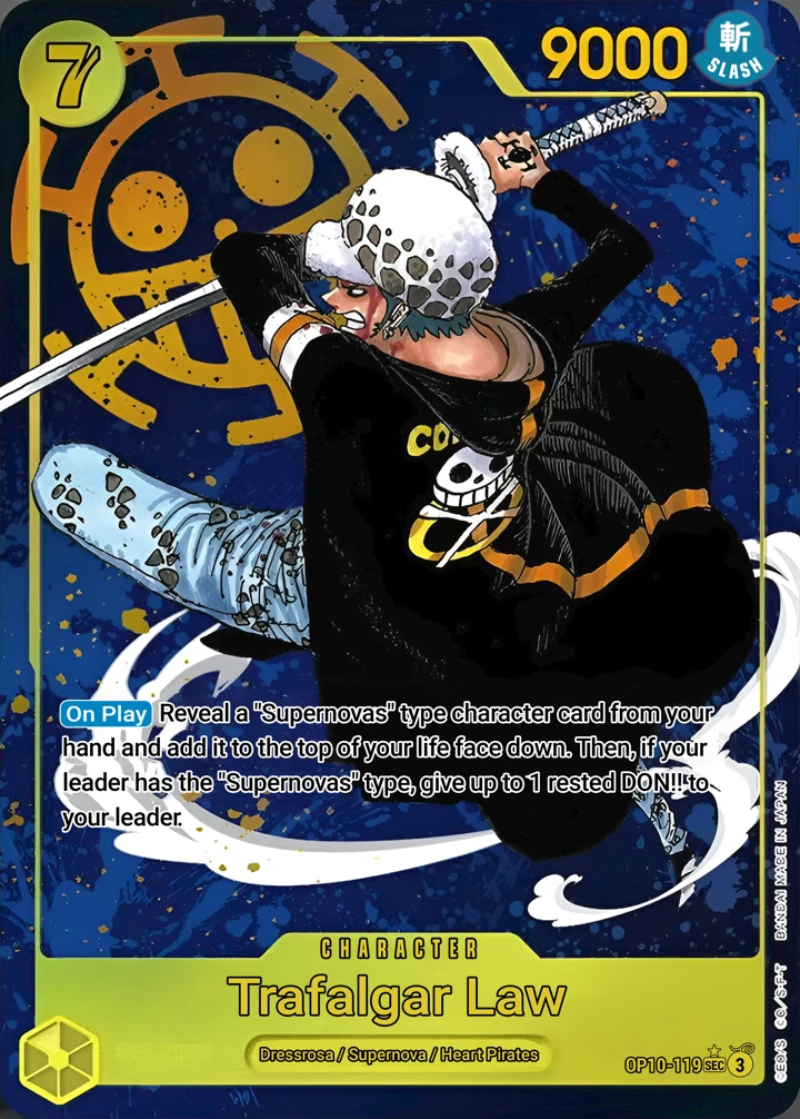 Trafalgar Law (OP10-119_p1) Alt Art One Piece card