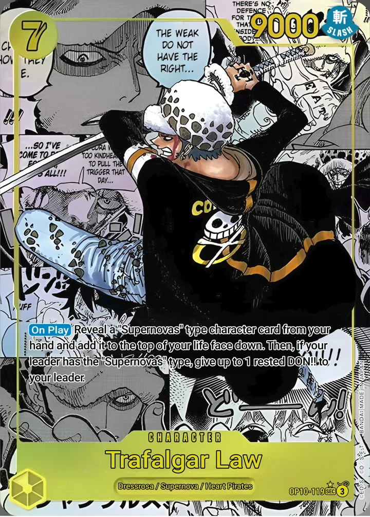 Trafalgar Law (OP10-119_p2) Alt Art One Piece card