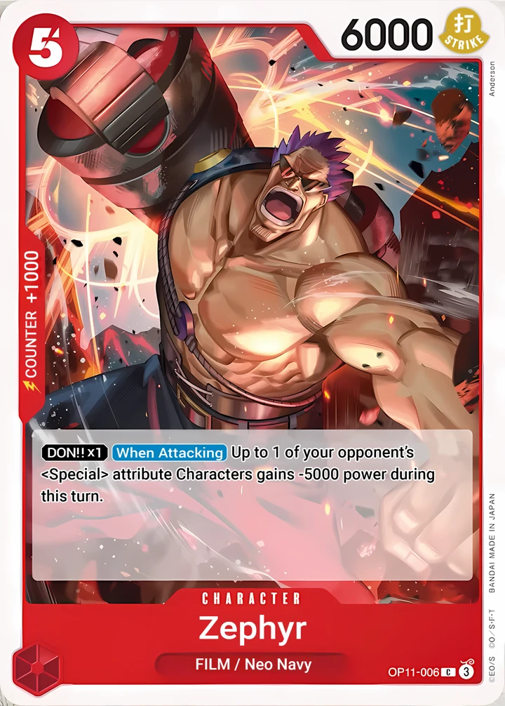 Zephyr (OP11-006) One Piece card