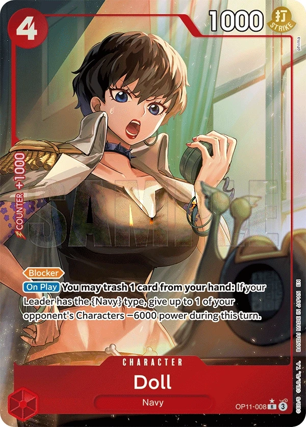 Doll (OP11-008_p1) Alt Art One Piece card