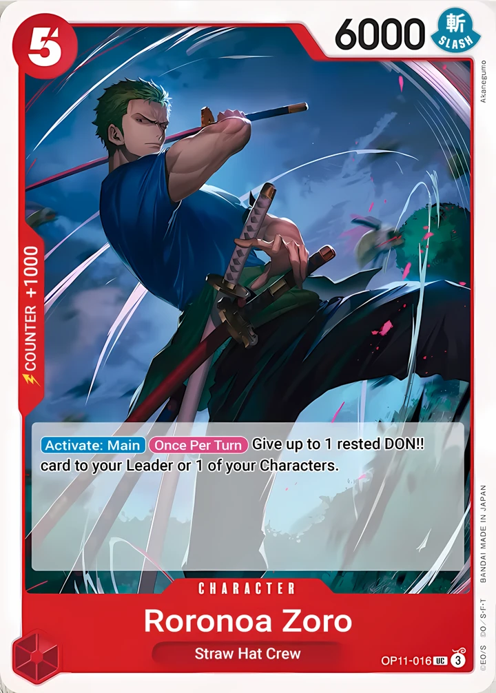 Roronoa Zoro (OP11-016) One Piece card