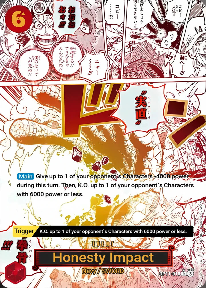 Honesty Impact (OP11-018_p1) Alt Art One Piece card