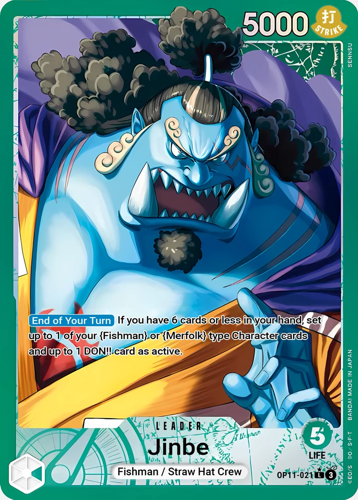 Jinbe (OP11-021_p1) Alt Art One Piece card