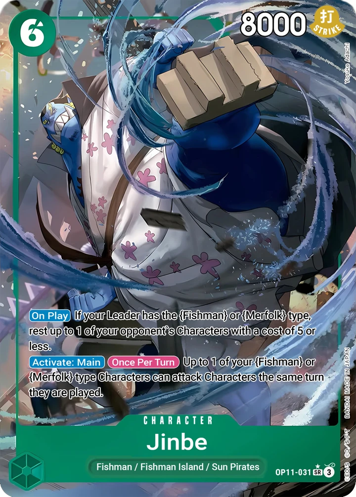 Jinbe (OP11-031_p1) Alt Art One Piece card